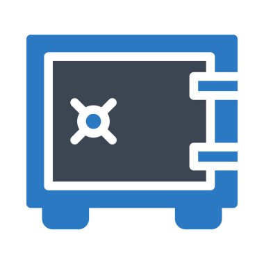 Güvenli kutu vektör renk simgesi 