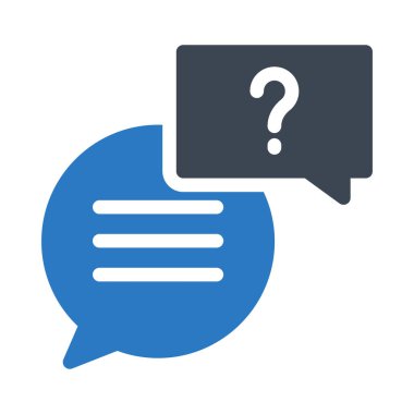 sohbet vektörü renk simgesi 