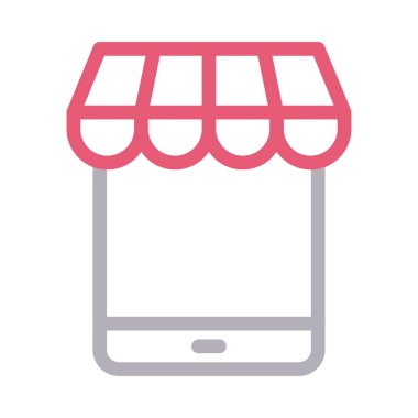 çevrimiçi servis vektör renk çizgisi simgesi 