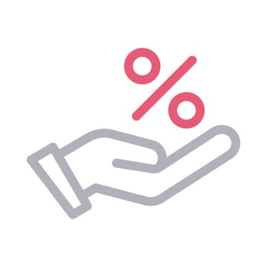 satış teklifi vektör renk çizgisi simgesi 