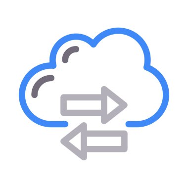 bağlantı hizmetleri renk çizgisi simgesi 