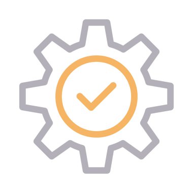 setting button  vector colour line icon 