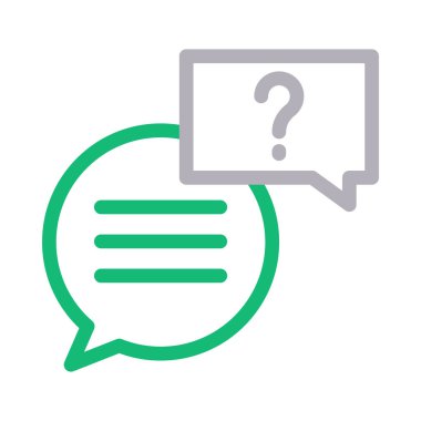 chat  vector colour line icon 