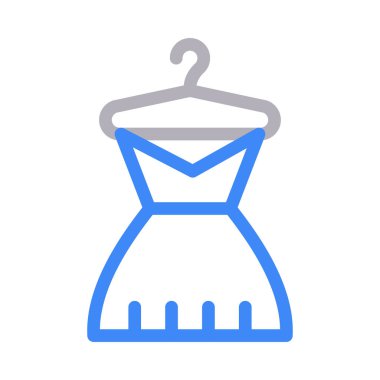 model elbise vektör renk çizgisi simgesi 