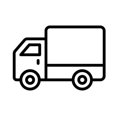 endüstri otomobili ince çizgi simgesi