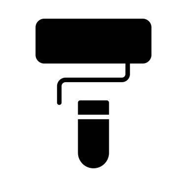 boya fırçası vektör düz simge