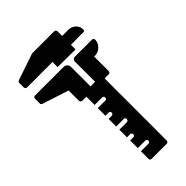 Ölçüm aracı vektör düz simgesi 