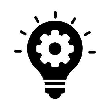 yaratıcı ampul vektörü kabartma düz simgesi