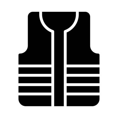Güvenli ceket vektör düz simge