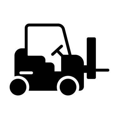 otomatik araç vektör simgesi düz simge 