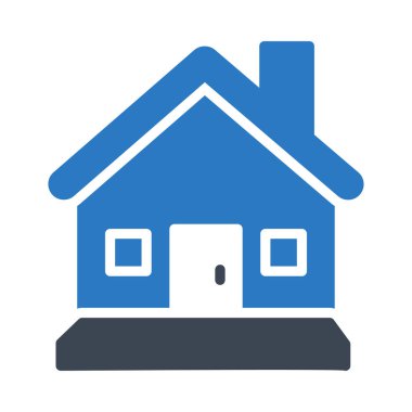 flat home vector glyph colour  