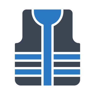  security jacket vector glyph colour  