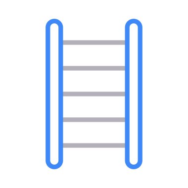 ateş merdiveni vektör renk simgesi 