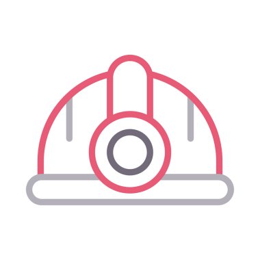 işçi koruma vektörü renk simgesi 