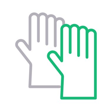 Eldiven vektör renk simgesi 