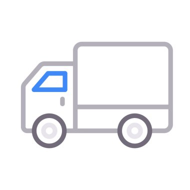 araba dağıtım vektör renk simgesi 