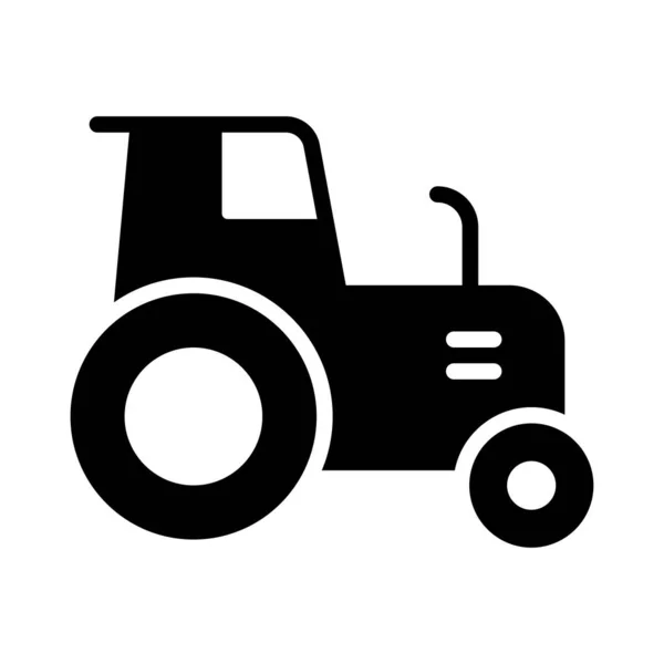 Landbouwmachines Vector Hiëroglief Plat Pictogram — Stockvector