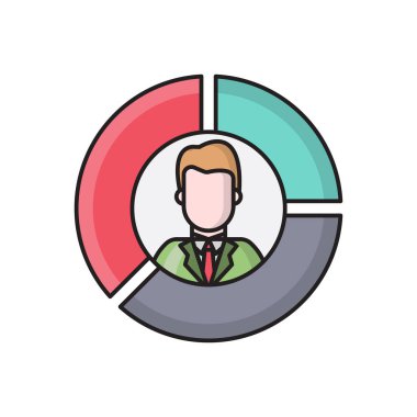 grafik vektörü düz renk simgesi