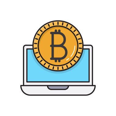 çevrimiçi vektör düz renk simgesi