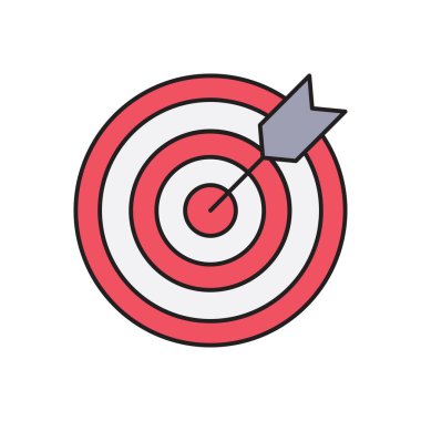 düz vektör renk simgesine odaklan