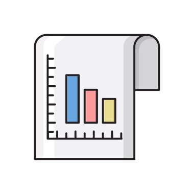 grafik vektörü düz renk simgesi