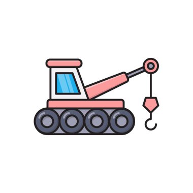 Yapı vektörü düz renk simgesi