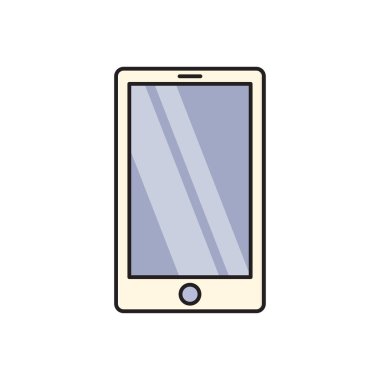 telefon vektörü düz renk simgesi