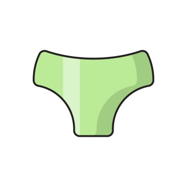 Kumaş vektör düz renk simgesi