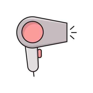 sıcak vektör düz renk simgesi