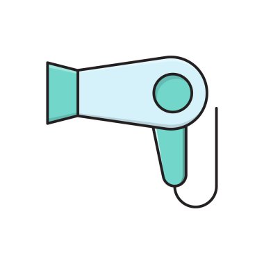 sıcak vektör düz renk simgesi