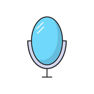 makyaj vektörü düz renk simgesi