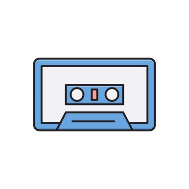 bant vektörü düz renk simgesi