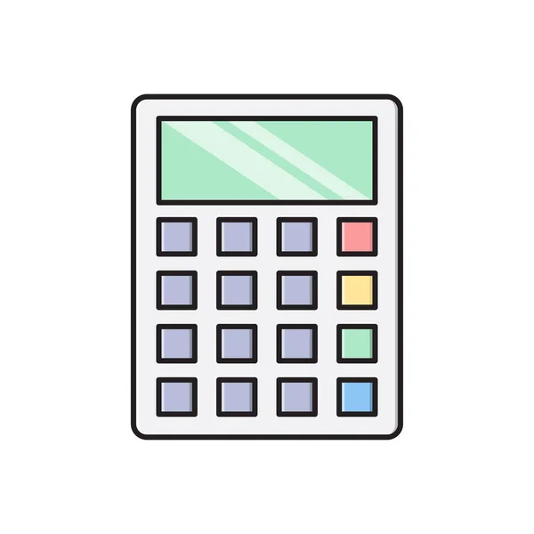 Accounting Vector Flat Color Icon — Stock Vector