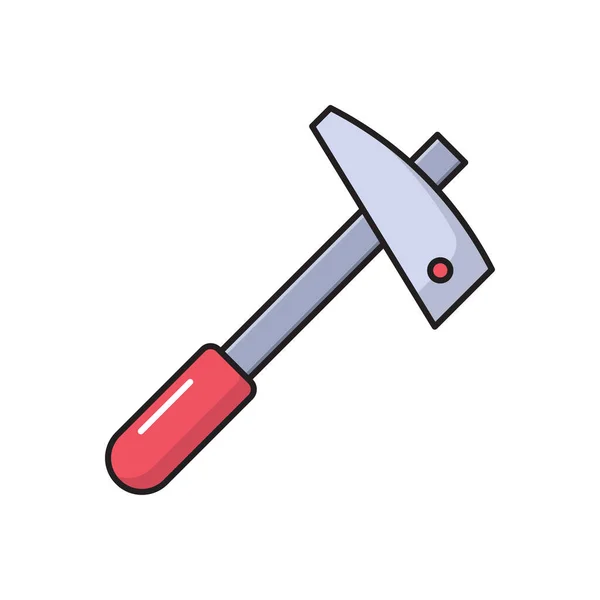 Werkzeuge Vektor Flache Farbe Symbol — Stockvektor