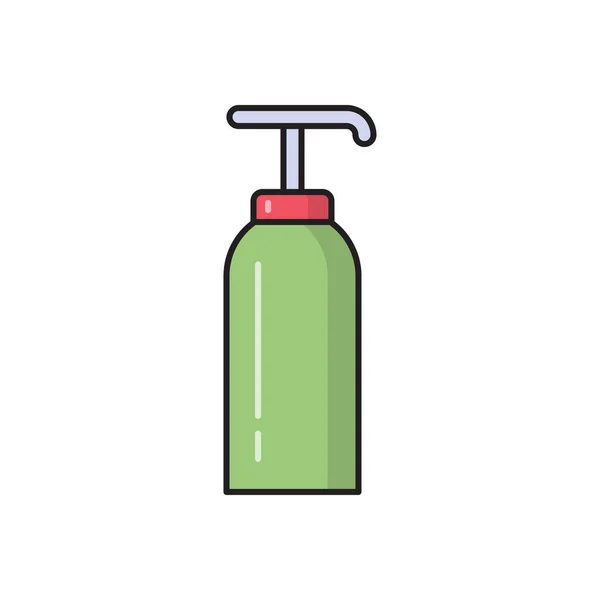 Hand Wassen Vector Vlakke Kleur Pictogram — Stockvector