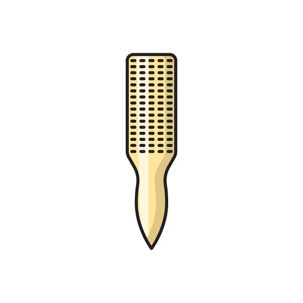 Brush Vector Flat Color Icon — Stock Vector