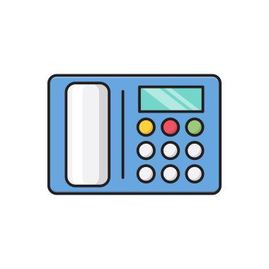 Sabit hat vektör düz renk simgesi