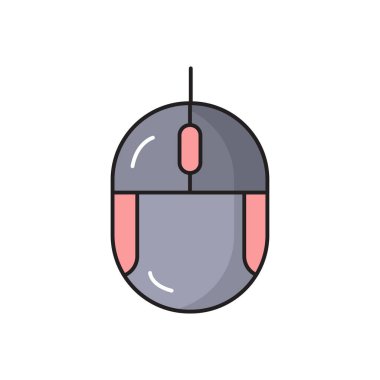 imleç vektörü düz renk simgesi