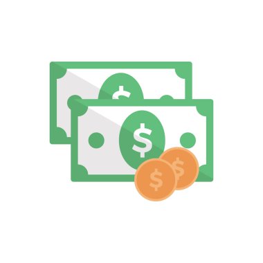 para vektörü düz renk simgesi