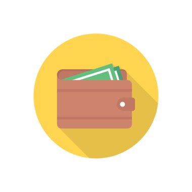 para vektörü düz renk simgesi