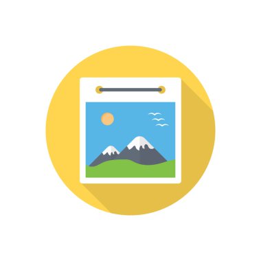 resim vektörü düz renk simgesi