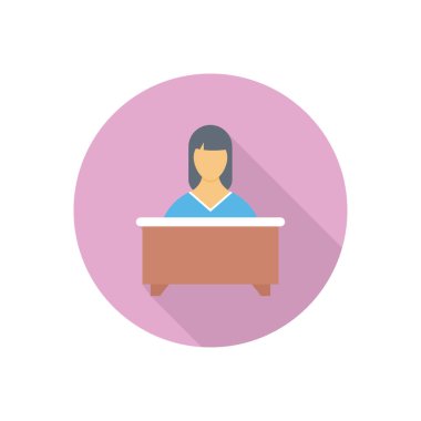 Otel vektörü düz renk simgesi