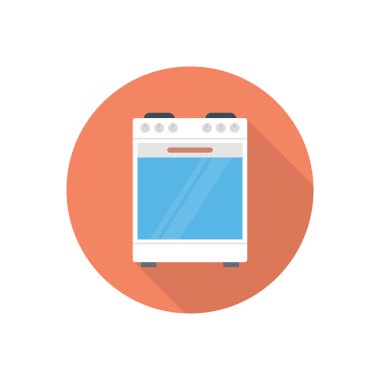 mikrodalga vektör düz renk simgesi