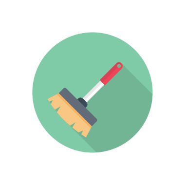 Silecek vektörü düz renk simgesi