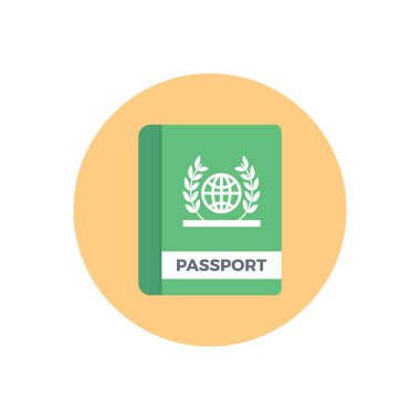 bilet vektörü düz renk simgesi