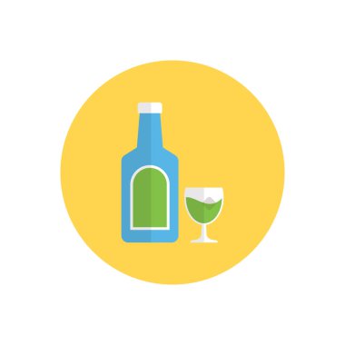 bira vektörü düz renk simgesi