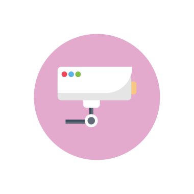 güvenlik vektörü düz renk simgesi