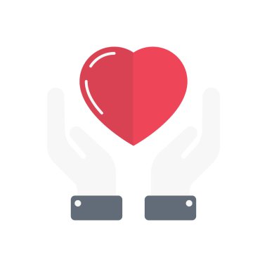 kardiyoloji vektörü düz renk simgesi