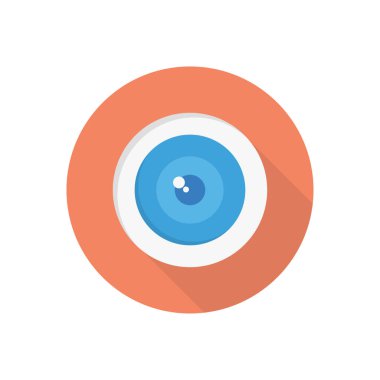 optik vektör düz renk simgesi