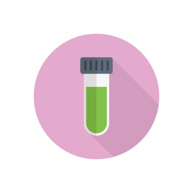 tüp vektör düz renk simgesi